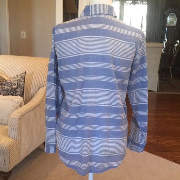 Lilli’s Closet Striped Buttondown Blouse - Picture 7 of 13